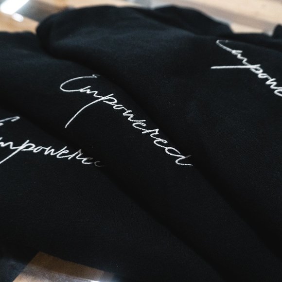 Apparel 20 "Empowered" Onyx Cropped Hoodie - Picture 3 of 3